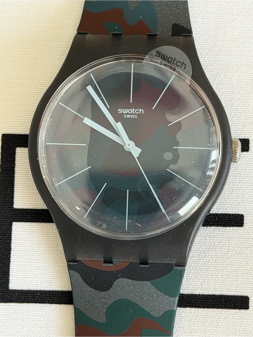 Swatch Camoucity SUOB175 Watch - Dark
Camo Dial & Strap - New w/ Box